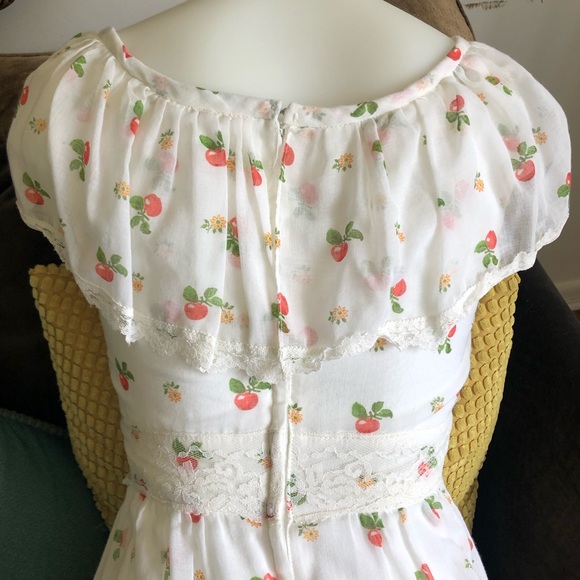 Vintage apple design maxi dress - Picture 7 of 12